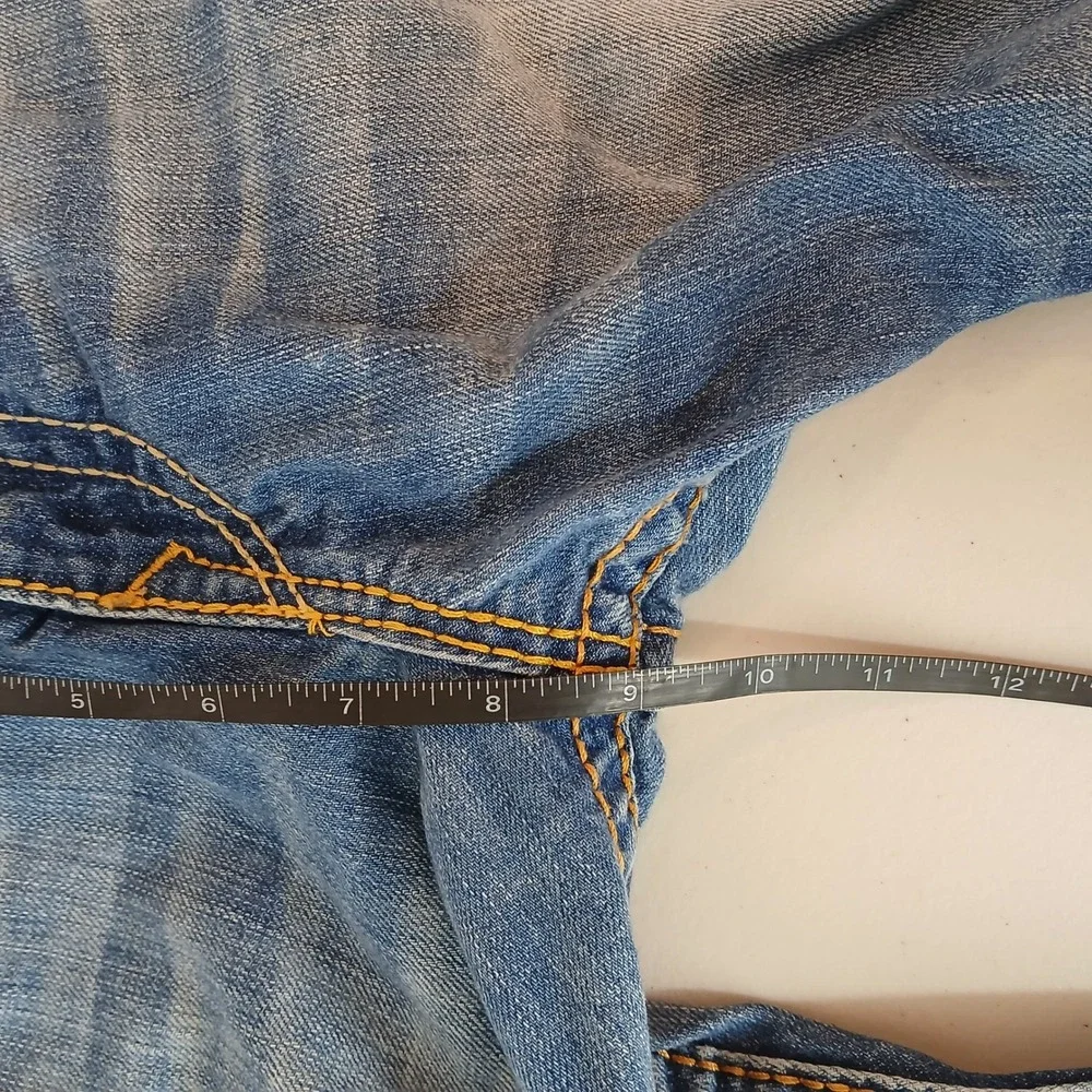True Religion World Tour Jeans Men's 32 Blue Made in USA Denim Straight